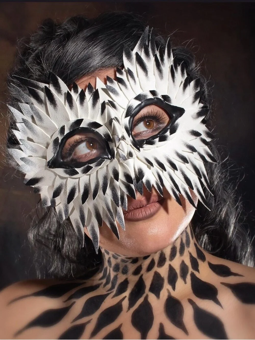 Snowy Owl Costume Cape with Feather Mask - custom made- ordered from Etsy shops